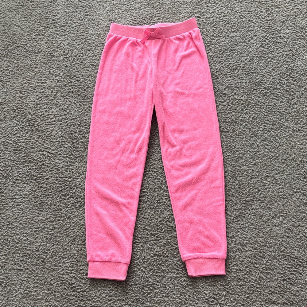 Juicy Couture Pink Cozy Fleece Jogger Pants